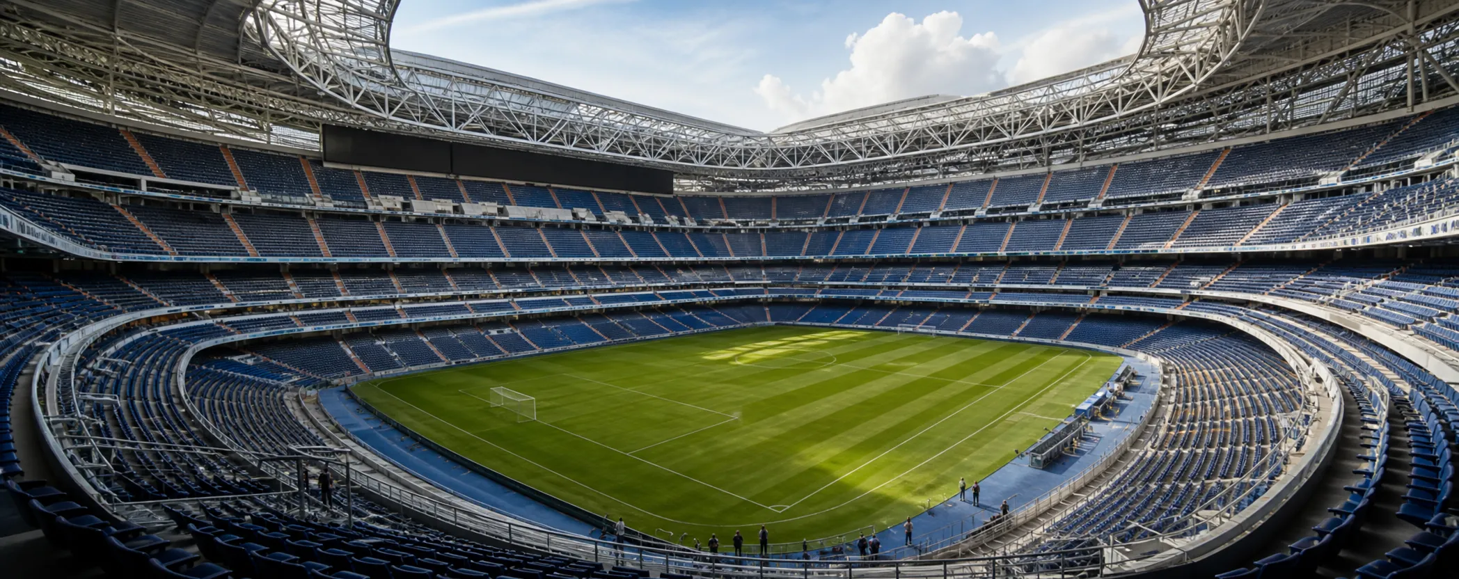 Estadio Santiago Bernabéu i aftenlys